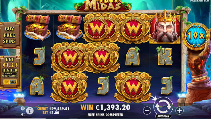 Bonus Melimpah Dari Slot The Hand of Midas