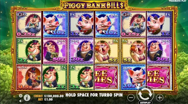 Cocokkan 2 Bagian Untuk Kemenangan! - Slot Piggy Bank Bills